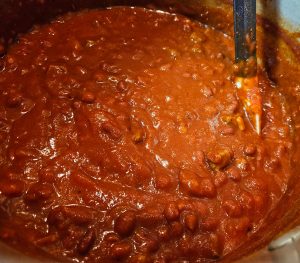 Beef chilli Midday and Mains Menu